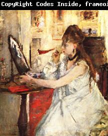 Berthe Morisot Young Woman Powdering Herself